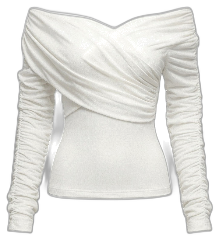 Blanc Off-Shoulder Knit Top