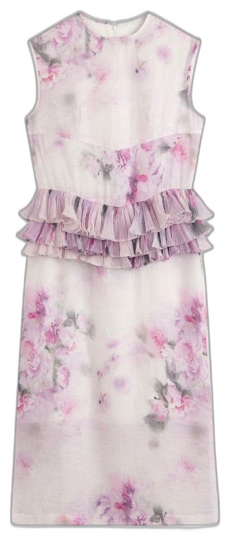 Blush Watercolour Peplum Set