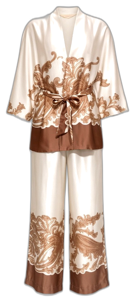 Champagne Landscape Satin Set