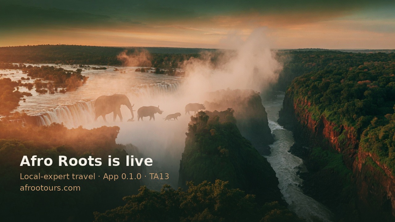 Afro Roots is live — local-expert travel app