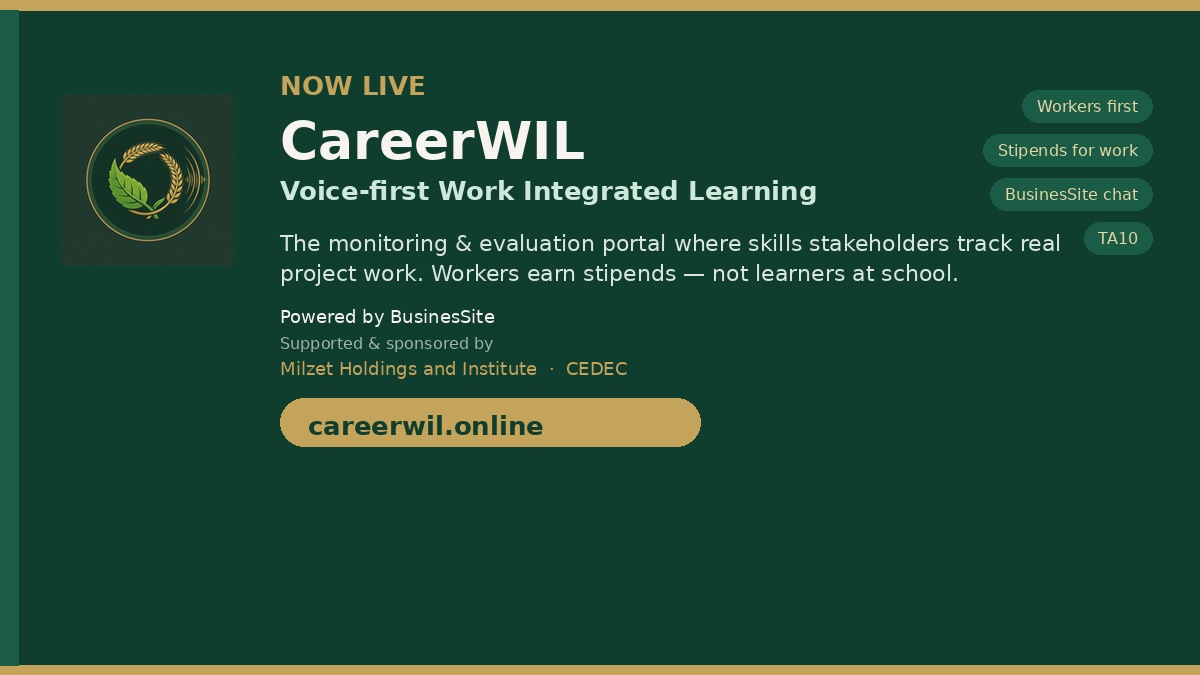 CareerWIL announcement: powered by BusinesSite, Milzet and CEDEC