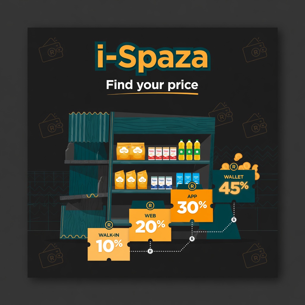 i-Spaza: Find Your Price — walk-in, web, app, eyesWallet channels