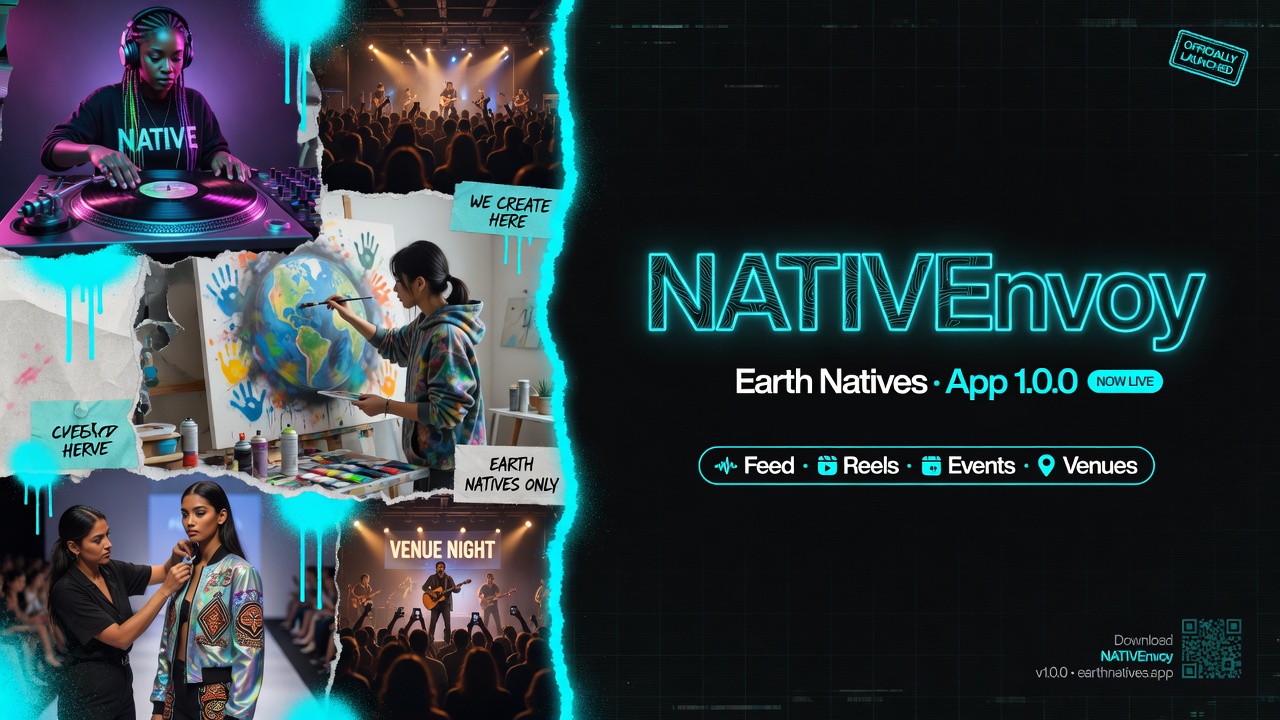 NATIVEnvoy is live — Earth Natives creative app