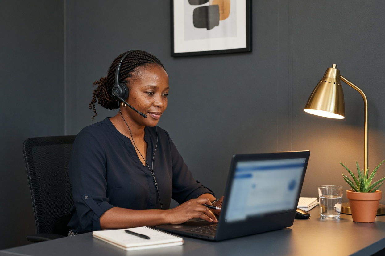 A CareerWIL worker at the desk